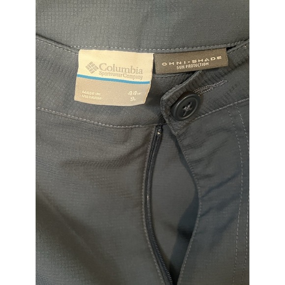 Columbia‎ Omni Shade Shorts Men's Size 45 Sun Protection Fishing Hiking Navy - Picture 4 of 7